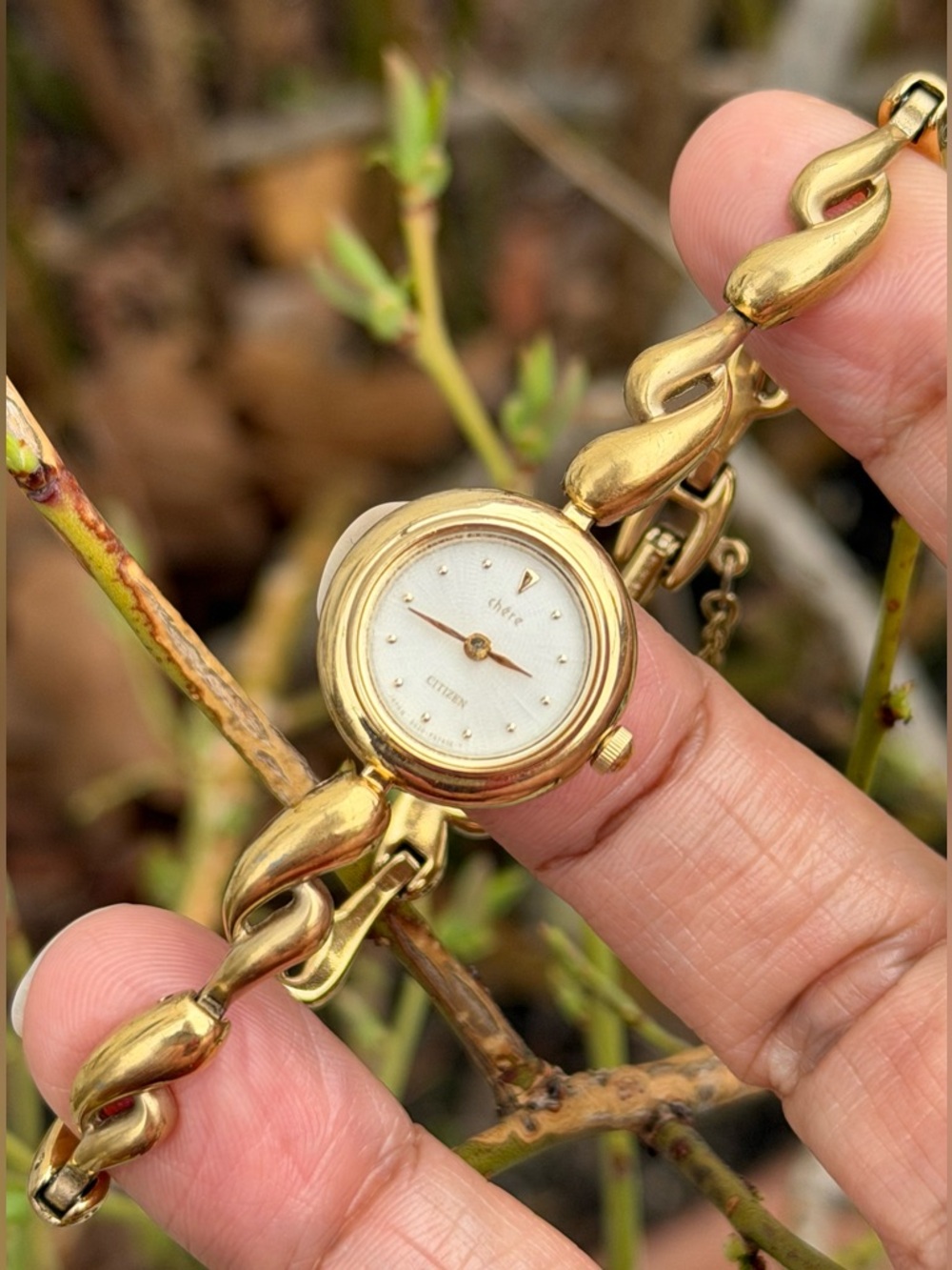 Citizen Gold-Tone Women's Bracelet Watch with White Dial - Picture 2 of 7